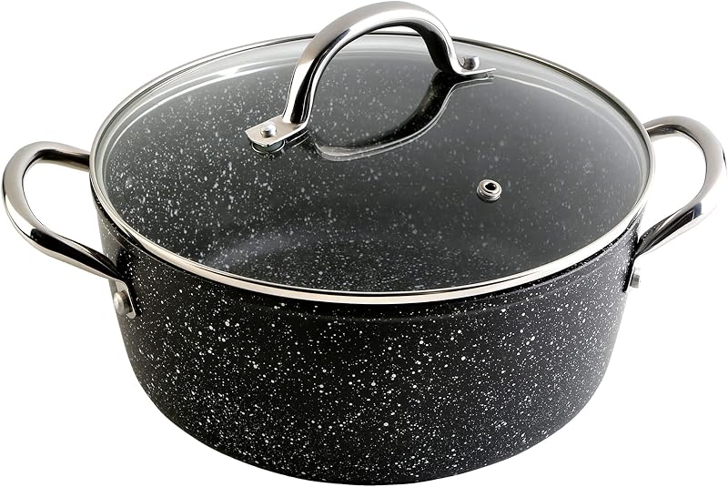 HIGH SAUCEPAN GRANITE 28 cm.