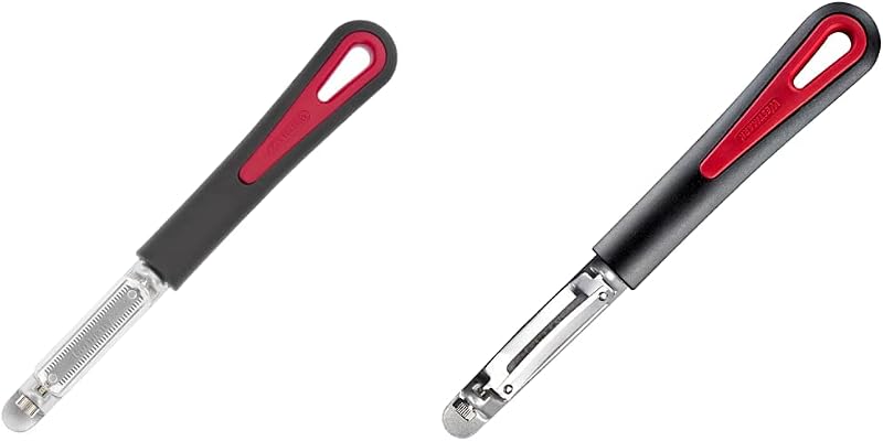 Westmark 6046RT60 Retro-Tomfix Tomato and Kiwi Peeler PP/TPE/Aluminium, Black/Silver, 18.5 x 2.2 x 1.8 cm & Pe