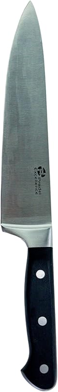 Pradel Excellence - Chef Kitchen Knife 20 cm - 3Cr14 Stainless Steel Blade - Ergonomic POM Handle - Precise Cu