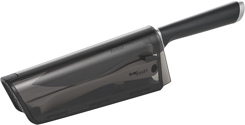 Tefal Chef Knife 16.5 cm, Built-in Sharpener, Safe Technology, German Stainless Steel, Versatile Kitchen Knife