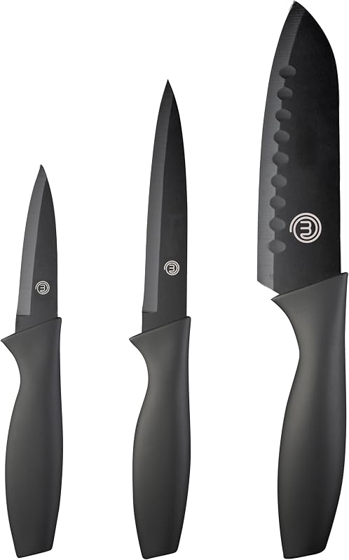 MasterChef Kitchen Knife Set, Including Paring Knife, Universal Knife and Chef's Knife, Stainless Steel, Non-S