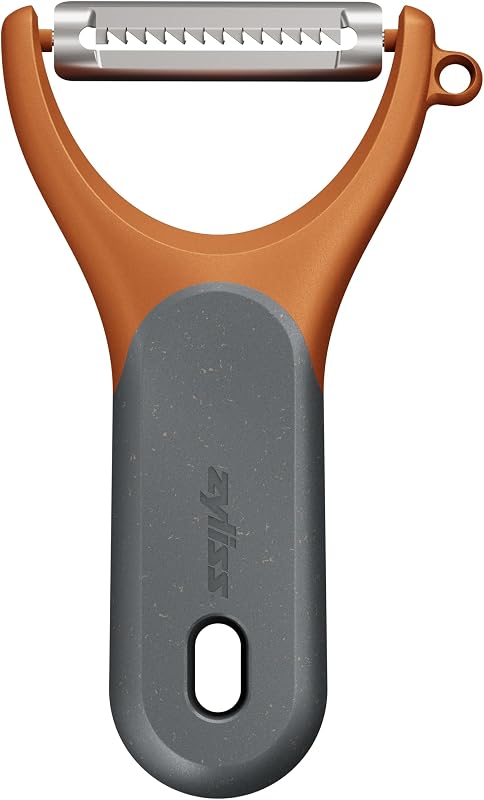 Zyliss Julienne Peeler with Serrated Blade | Stainless Steel Vegetable Peeler with Non-Slip Handle, Dishwasher