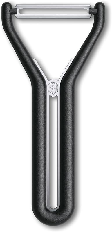Victorinox Nova-Y Peeler, Vegetable Peeler, Fruit, Straight Blade, Double Sharp, Extra Sharp, Swiss Made, Blac
