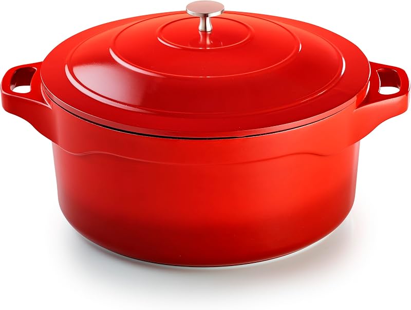 Pradel Excellence - PCUI003004 - Round Casserole Dish Cast Aluminium Magma Diameter 32 cm, Stone-Effect Non-St