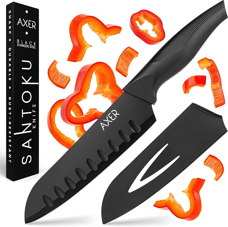 Axer Santoku Knife - Santoku Kitchen Knife - Japanese Kitchen Knife - Kitchen Knives