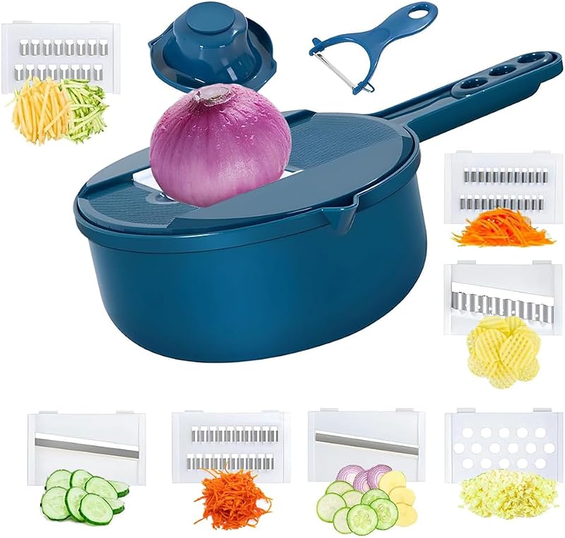 11 in 1 Mandolin Kitchen Cutter Vegetable Multifunctional Professional Mandolin for Kitchen, Vegetable Cutter,