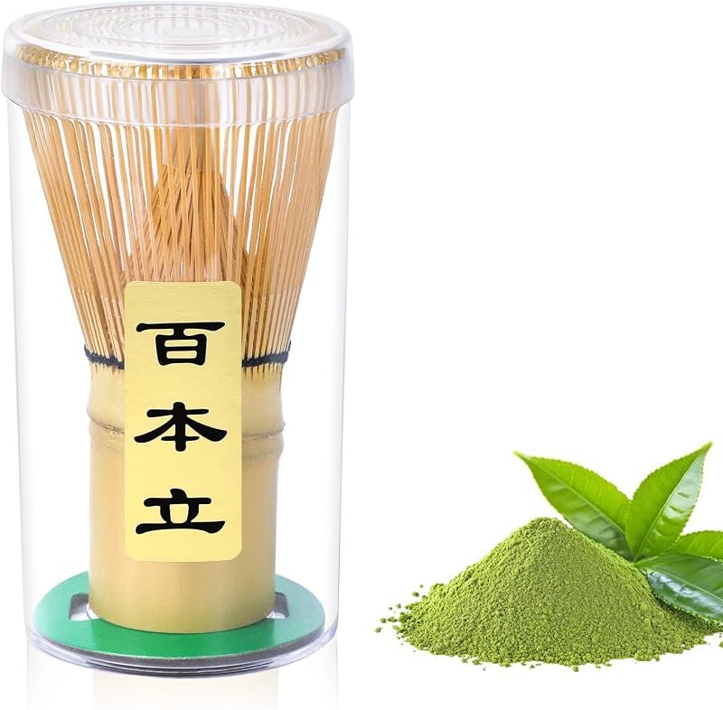 Alyvisun Matcha Whisk with 76 Teeth, Handmade Bamboo Matcha Whisk, Traditional Matcha Whisk for a Smooth and S
