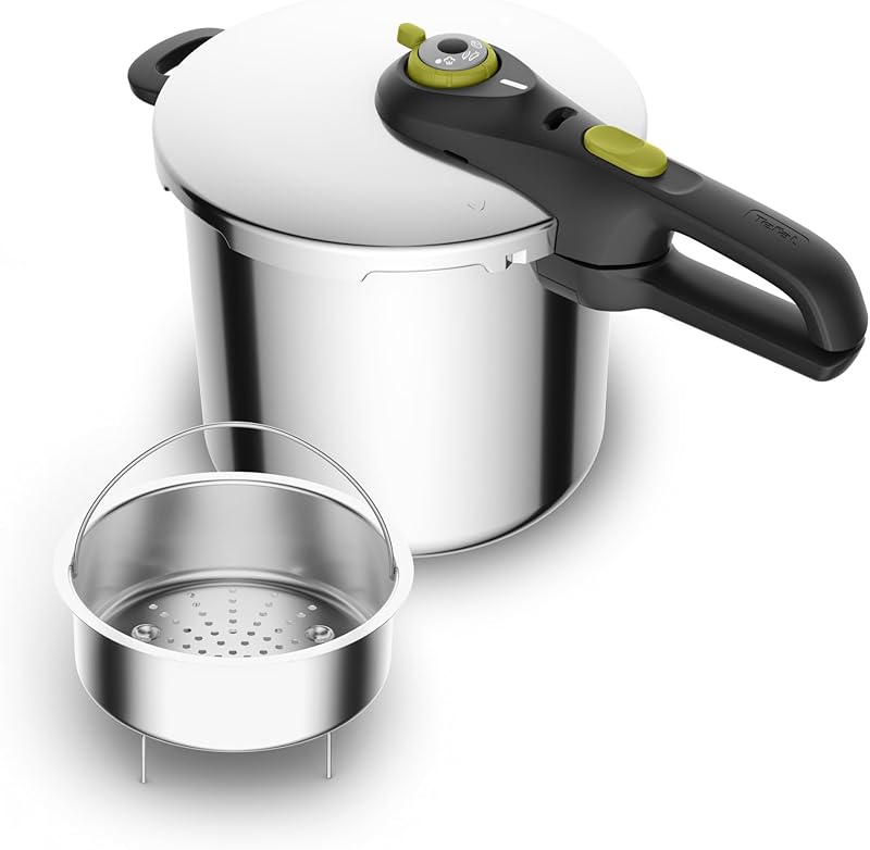 Tefal Secure Neo 8L, Stainless Steel Pressure Cooker, For 5-8 People, Quick Results, Quality at the Right Pric