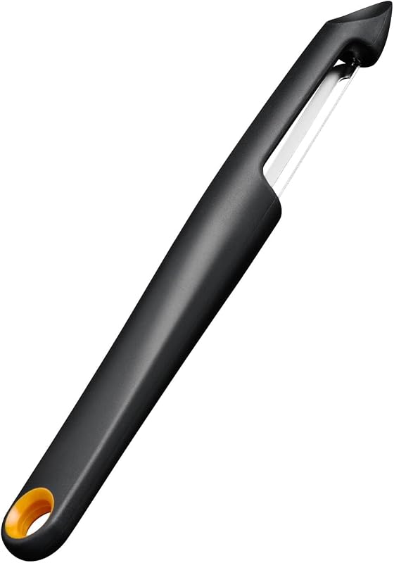 Fiskars Functional Form Peeler with Movable Blade, Universal Fruit and Vegetable Peeler, Sharp Point, Stainles