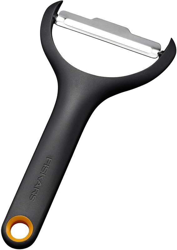 Fiskars Functional Form 1079908 Y-Shaped Peeler for Carrots and Cucumbers, Swivel Blade, Ergonomic Handle, Sta