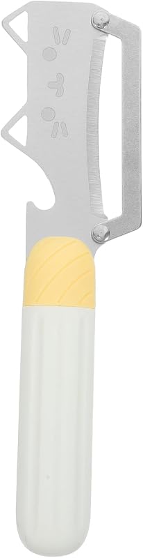 Toyvian Économe Cuisine Multifonction en Acier Inoxydable avec Lame Épaissie, Poignée en Caoutchouc Ergonomiqu